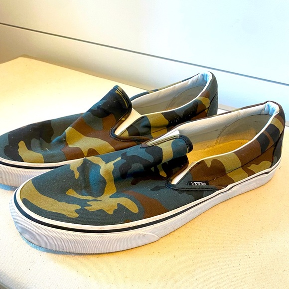 Vans Shoes Mens Camo Vans Slip On Shoes Poshmark